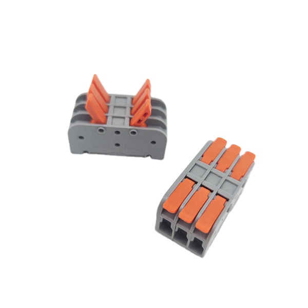 223 Kompakter 3P Adapter Steckverbinder Universeller Plug-in Klemmenblock Schnell-Push-in Drahtspleiß Hebelmutter