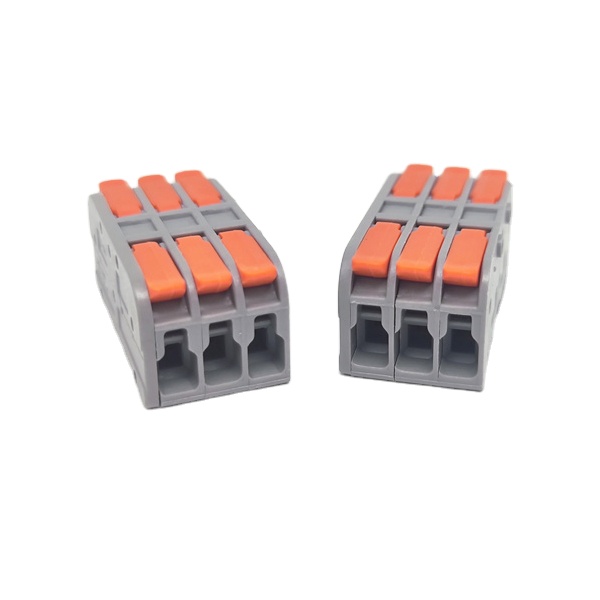 223 Kompakter 3P Adapter Steckverbinder Universeller Plug-in Klemmenblock Schnell-Push-in Drahtspleiß Hebelmutter