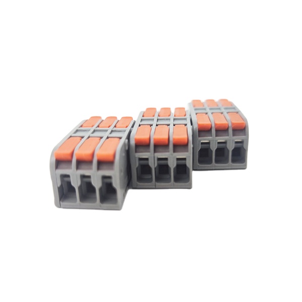 223 Kompakter 3P Adapter Steckverbinder Universeller Plug-in Klemmenblock Schnell-Push-in Drahtspleiß Hebelmutter