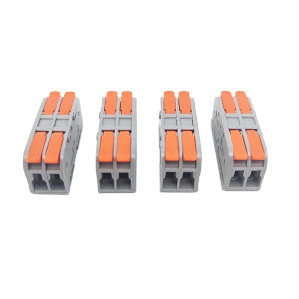 222 SPL-2 Kompakter Hebelmuttern-Drahtleiter Schnellklemmenblock-Spleißverbinder