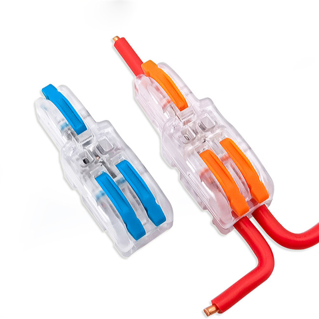 F12 Transparenter 1-In-2-Out Spleißverbund Elektrischer Draht Schnellklemmen F13 Schnell-Drahtverbinder Blöcke