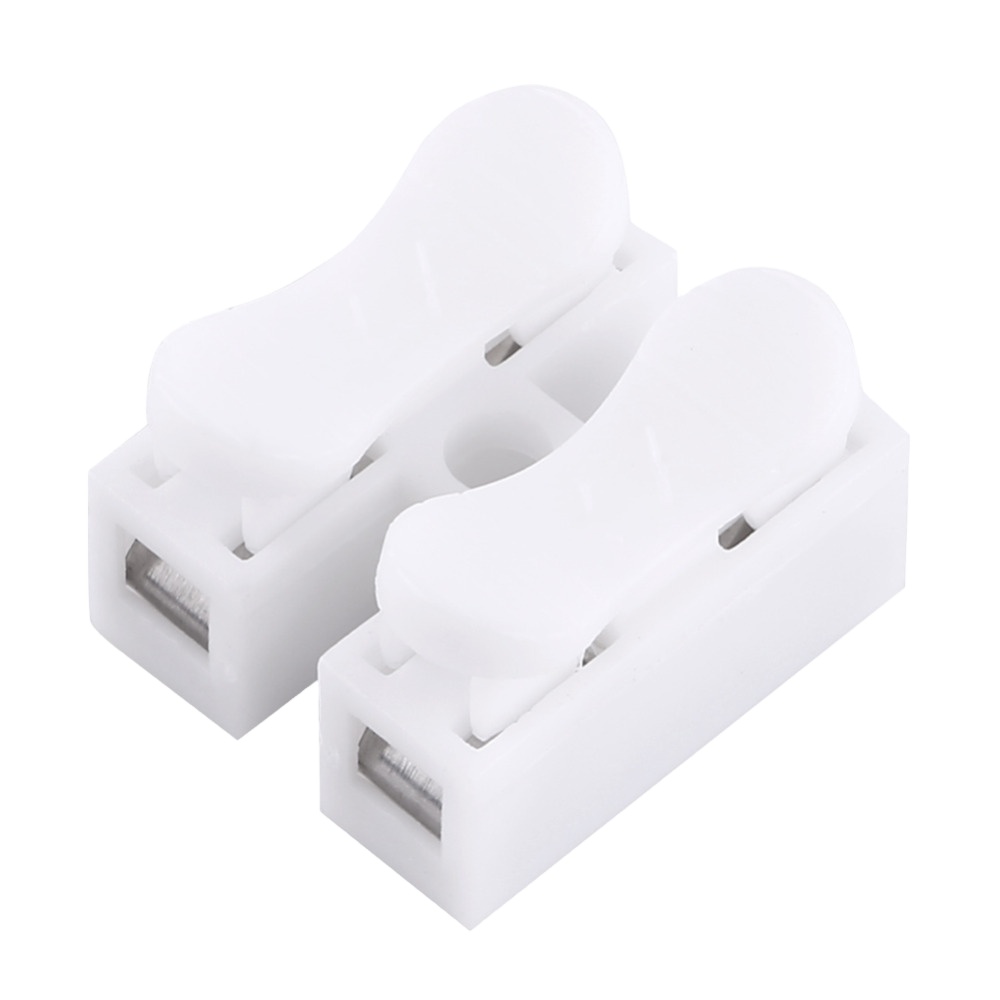 JXDZ-1 2-Pin Klemmenblock Push Schnell-Drahtkabel Spleißabschlussverbinder 10A 250V 100 Stück