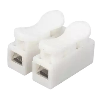JXDZ-1 2-Pin Klemmenblock Push Schnell-Drahtkabel Spleißabschlussverbinder 10A 250V 100 Stück
