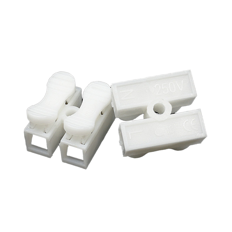 JXDZ-1 2-Pin Klemmenblock Push Schnell-Drahtkabel Spleißabschlussverbinder 10A 250V 100 Stück