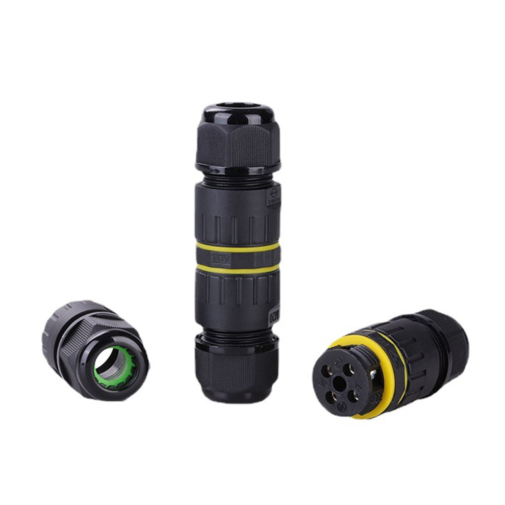 M16 IP68 Wasserdichter Kabelverbinder – Outdoor Kunststoff Elektrischer Kabelverbinder für LED-Beleuchtung, 16A