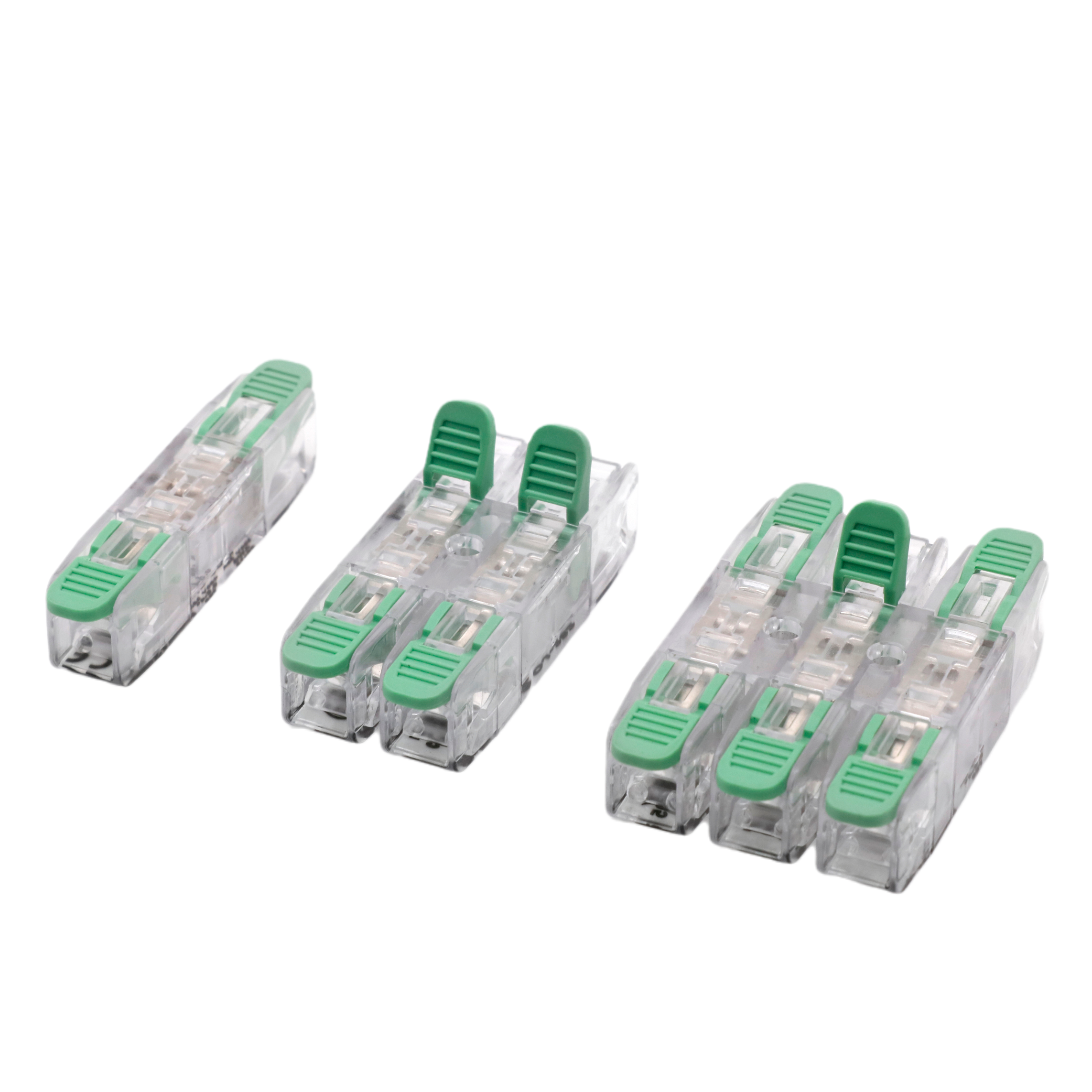 QJ-281-1 Universal 1 In 1 Out Schnell-Press Schnell-Drahtverbinder ohne Schraube für LED-Beleuchtungsanwendungen
