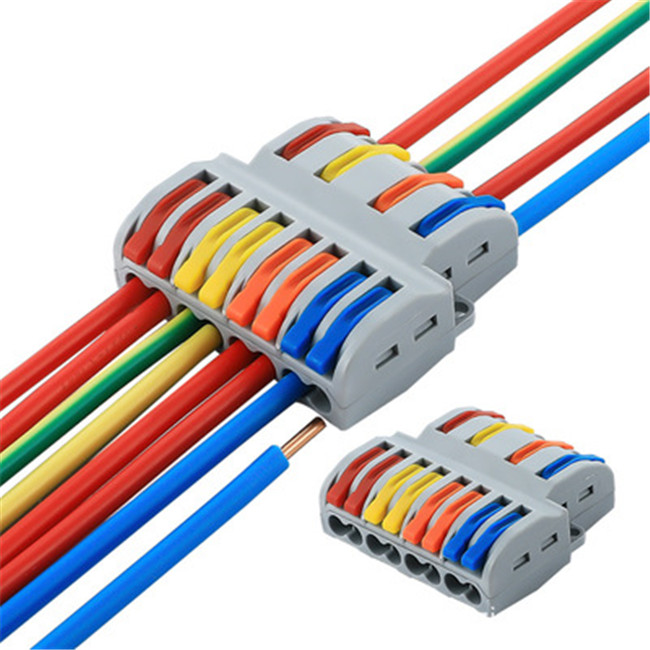 SPL84 4 Eingänge 8 Ausgänge Schnell-Splice-Kabelverbinder – Universeller Push-In-Klemmenblock für elektrische Verbindungen
