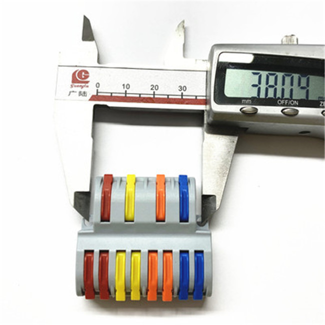 SPL84 4 Eingänge 8 Ausgänge Schnell-Splice-Kabelverbinder – Universeller Push-In-Klemmenblock für elektrische Verbindungen