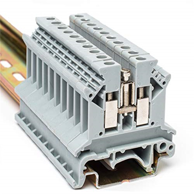 UK2.5B 2,5mm² DIN-Schienen-Schraubklemmenblock-Verbinder – UK-Serie Elektrische Durchgangs-Kabelverbinder