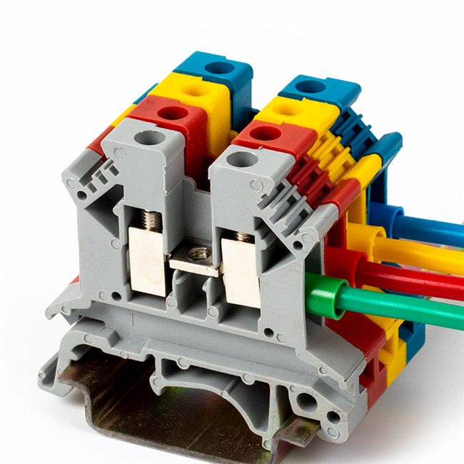 UK2.5B 2,5mm² DIN-Schienen-Schraubklemmenblock-Verbinder – UK-Serie Elektrische Durchgangs-Kabelverbinder