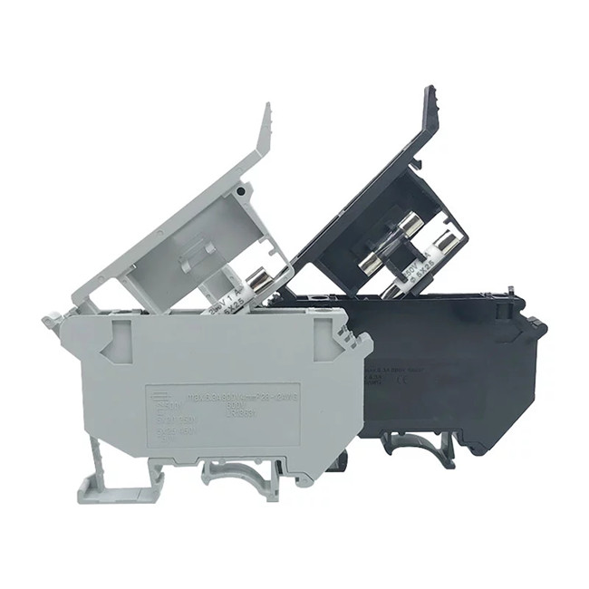 UK5-HESI DIN-Schienen-Sicherungsklemmenblock – Schraubklemm-1P-Verbinder mit reinem Kupferleiter für 4mm² Draht