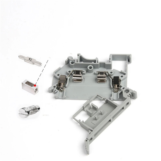 UK5-HESI DIN-Schienen-Sicherungsklemmenblock – Schraubklemm-1P-Verbinder mit reinem Kupferleiter für 4mm² Draht