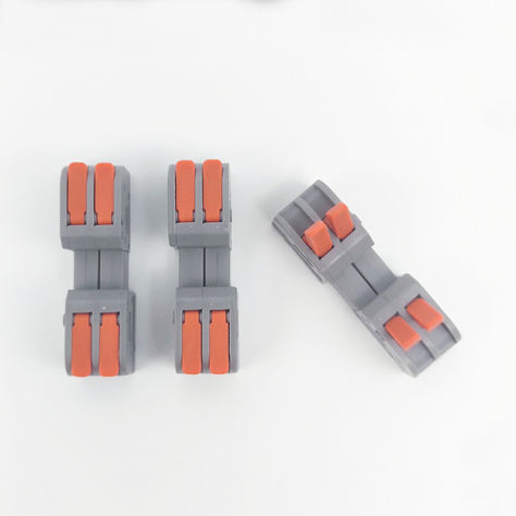 222 Universal Wiederverwendbarer Steckverbinder Schnellanschluss 2-Pin Push-in Klemmenblock Anschlussbox