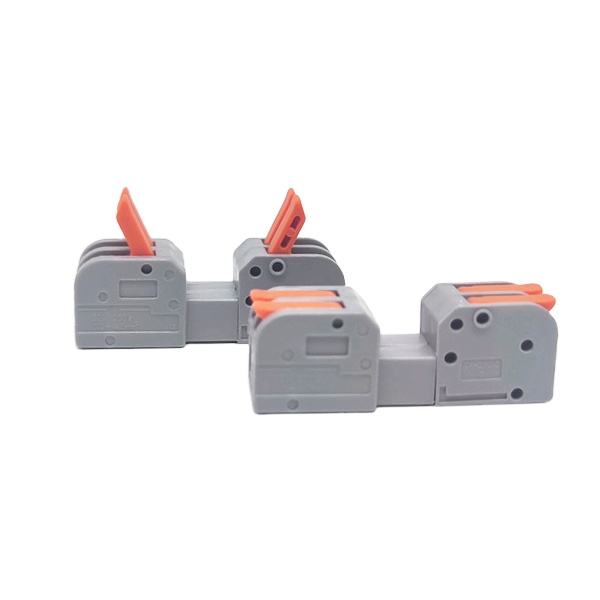 222 Universal Wiederverwendbarer Steckverbinder Schnellanschluss 2-Pin Push-in Klemmenblock Anschlussbox